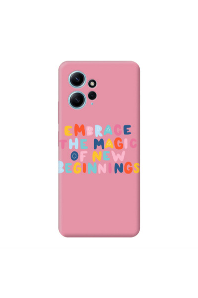 Other Xiaomi Redmi Note 12 4G Embrace Pink Colored Silicone TPU Θήκη