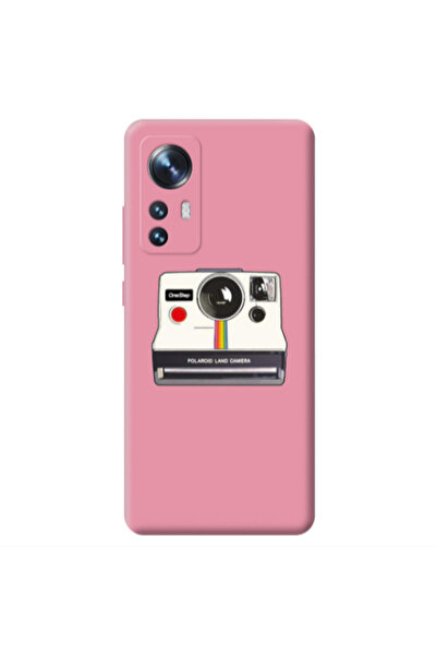 Other Xiaomi Mi 12 Polaroid land camera Pink Colored Silicone TPU Θήκη