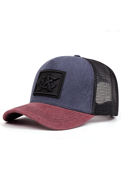 Choice3 Adjustable Burgundy 1pc Unisex CA Letter Embroidery Net Baseball Hats...