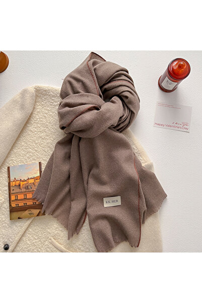Choice light brown 2025 New Women's Winter Wool Scarf - Long Warm Cashmere-Li...