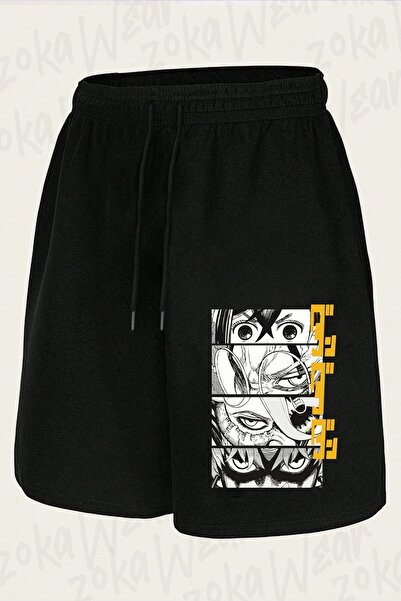 ZOKAWEAR Unisex Σορτς με στάμπα Dandadan Eyes W Kaji Design