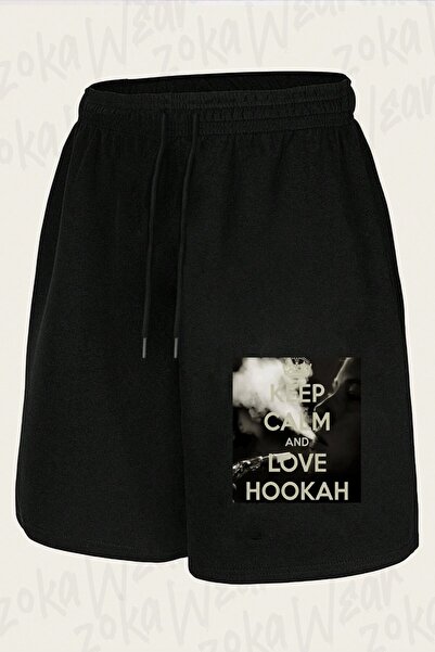 ZOKAWEAR Unisex Nargile Design Printed Shorts