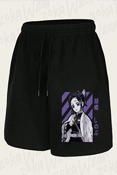 ZOKAWEAR Unisex Demon Slayer Shinobu Kocho V2 Design Printed Shorts