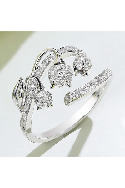 Choice resizable Q353 Huitan Fancy Chic Opening Ring Female Engagement Party ...