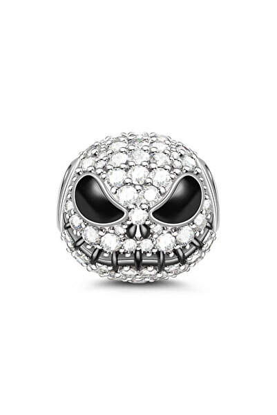 Choice53 B2046 Scared Skeleton Ghost Series 925 Sterling Silver Charm Hallowe...