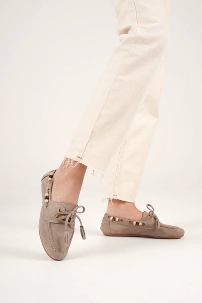 Generic Brand Women's Mink Beaded Casual Suede Shoes Tr27Ms07D