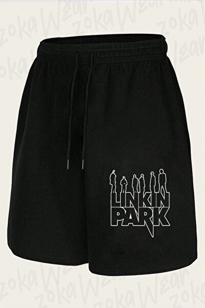 ZOKAWEAR Unisex σορτς με στάμπα σχεδίου Linkin Park