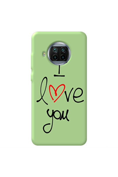 Other Xiaomi Mi 10T Lite i love you Light Green Colored Silicone TPU Θήκη