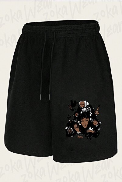 ZOKAWEAR Unisex Sza Ctrl Alternate Album Design Printed Shorts