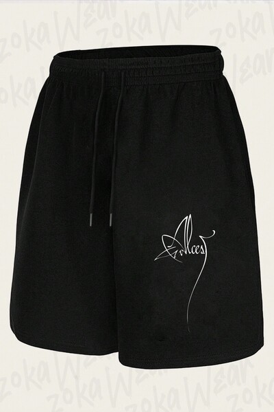 ZOKAWEAR Unisex σορτς με τυπωμένο σχέδιο λογότυπου Alcest