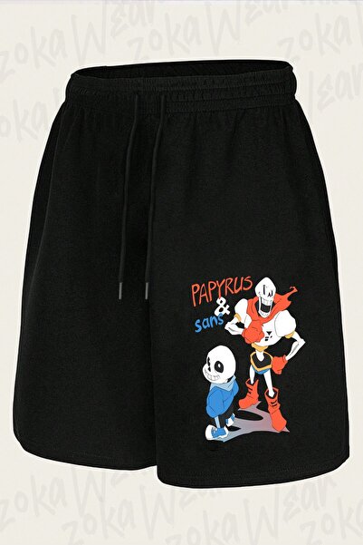 ZOKAWEAR Unisex Undertale Sans v8 Σορτς με στάμπα σχεδίου