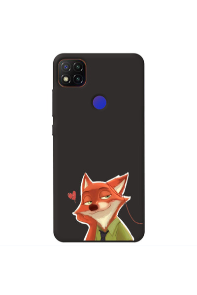Other Xiaomi Redmi 9c Valentines 15 Black Colored Silicone TPU Θήκη