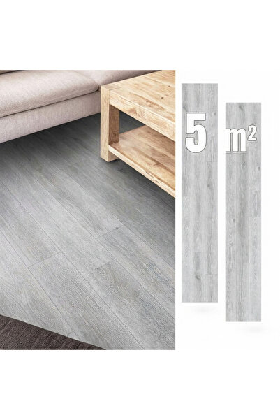 OEM Panouri Vinilice Autoadezive 5 m² GRI Scânduri PARCHET Impermeabile