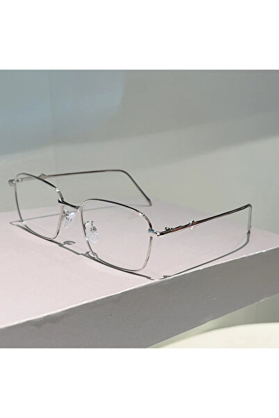 Choice1 silvery KAMMPT Vintage Square Optical Frames Men Classic Fashion Non-...