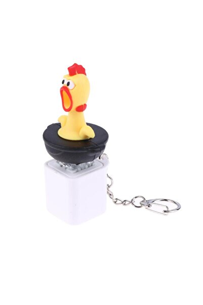 Choice A Stress Relief Plastic Toys Cartoon Sharp Crying Chicken Voice Button...