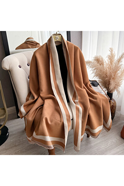 Choice4 khaki New Warm Luxury Cashmere Scarf Women Plain color Fashion Shawl ...
