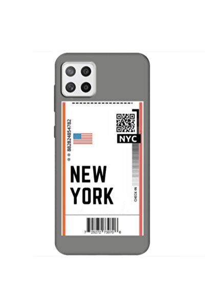 Other Samsung A22 5G New York NYC Grey Colored Silicone TPU Θήκη
