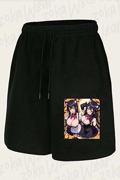 ZOKAWEAR Unisex Halloween Girls Design Printed Shorts