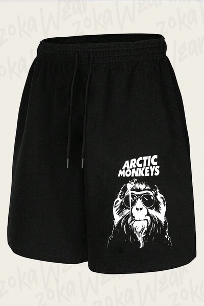 ZOKAWEAR شورت مطبوع بتصميم قرد الأركتيك مع نظارات للجنسين من Arctic Monkeys