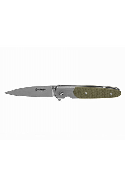 OEM Cutit pliabil, Ganzo, Otel inoxidabil, 87mm, Verde/Argintiu