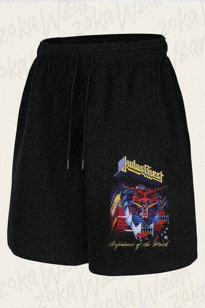 ZOKAWEAR Unisex Judas Priest2003 Design Printed Shorts
