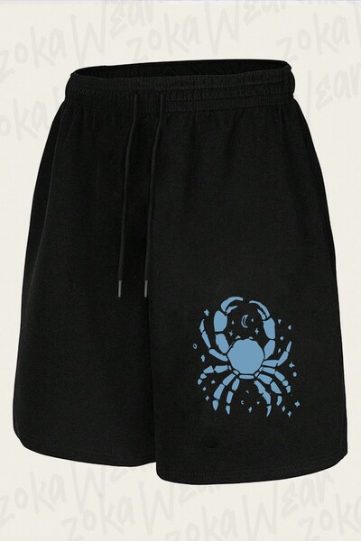ZOKAWEAR Unisex σορτς με στάμπα με σχέδιο Καρκίνος