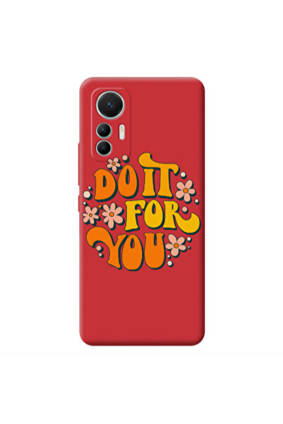 Other Xiaomi Mi 12 Lite Do it For You Red Colored Silicone TPU Θήκη