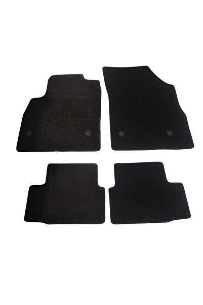 RapidAuto Covorase mocheta Opel Astra K 2015- , negru, set presuri de 4 bucati