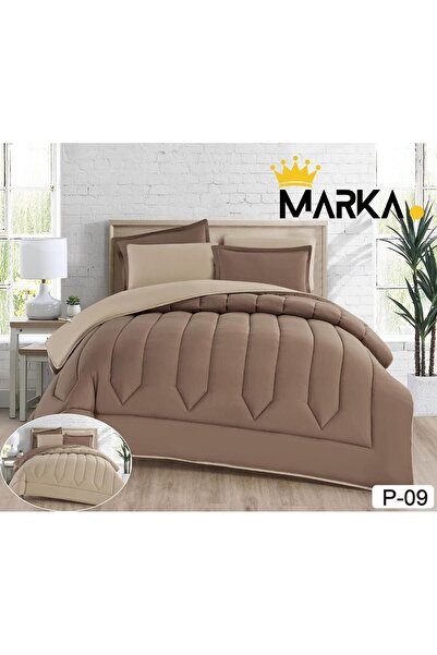 Red Rose Summer Plain Double-Sided Bedspread Set Luxury and Elegance for Your...