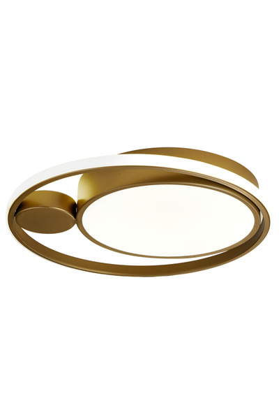 erstecup Φωτιστικό οροφής Yumo 36W 198lm 4000K 420x70mm, χρυσό, Erste, Erstec...