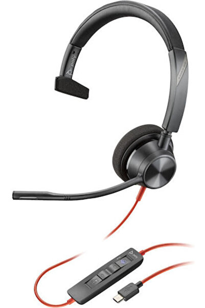 HP Poly Blackwire 3310 M USB-C/A VOIP Ακουστικά (8X216AA)