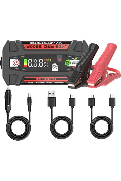 Lokithor J402 PRO Φορητός Εκκινητής Μπαταρίας Αυτοκινήτου 6000mAh με Power Ba...