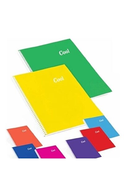 KESKİN COLOR دفتر ملاحظات كول 96 ورقة A4 مسطر بغلاف حلزوني من البولي بروبيلين...