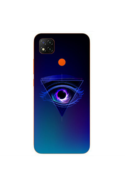 Other Xiaomi Redmi 9c Triangular blue eye Transparent Silicone TPU Θήκη