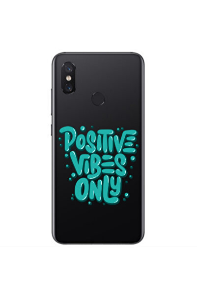 Other Xiaomi Mi A2 Lite Positive Vibes Only Transparent Silicone TPU Θήκη