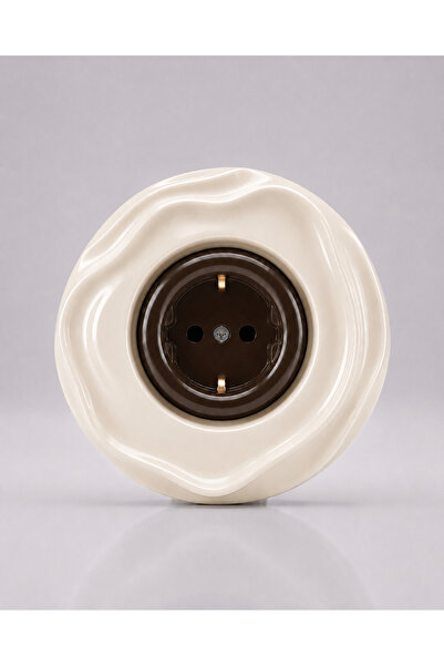 VRC Ticaret Special Design Wavy Series Exterior Cream Interior Brown Decorati...