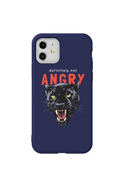 Other Apple iPhone 11 Pointed teeth Dark blue Colored Silicone TPU Θήκη