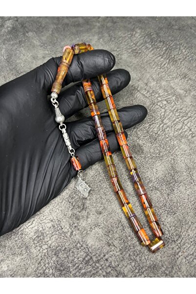 Mos Tespih Cutting High End Moire Clamping Amber Rosary