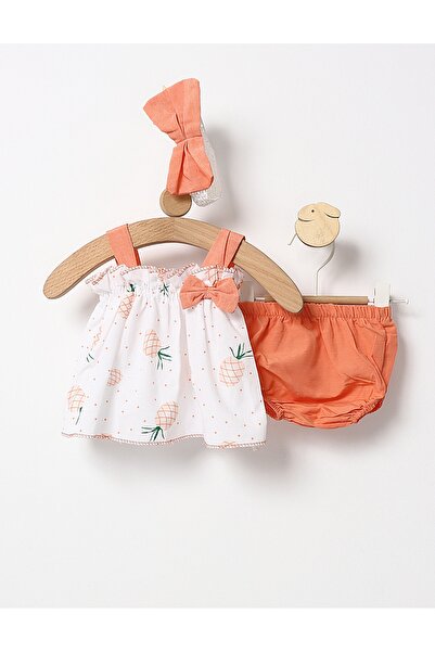 MiniKids Costumas vara 3 piese Ananas corai