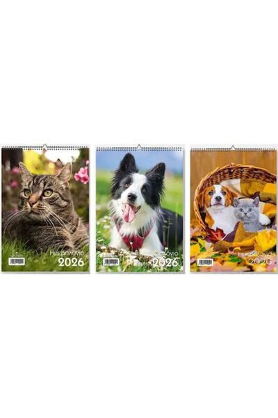 Other Hydrogeios Monthly Plan 2026 17x24 Animals 6 Designs Random Selection