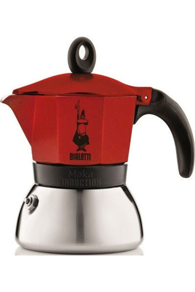Bialetti Μόκα Επαγωγική Καφετιέρα Εσπρέσο 4 Φλιτζάνια Κόκκινο Κωδικός: 000694...