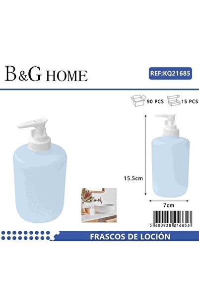 Tradesor Θήκες κρεμοσάπουνου Dispenser πλαστικές - Σετ 5pcs - Light Blue - 21685