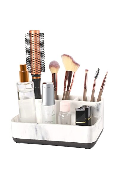 OEM Cosmetic and Bathroom Organizer, 4 compartments, marble effect, anti-slip...