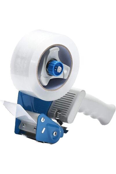FWM 2 Inch Packing Tape Dispenser Gun with 1 Roll Clear Packaging Tape – Heav...