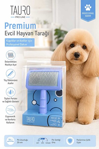 Tauro Proline Tauro kıtık önleyici profesyonel köpek tarağı