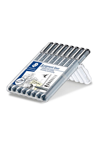 308 Sb8 Pigment Liner Set of 8 Black