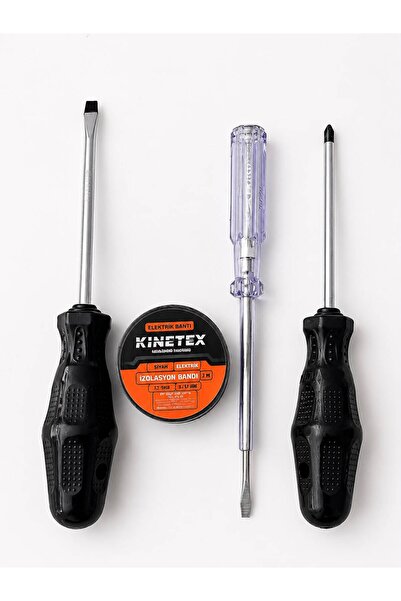 BuradaBuldun 4-Piece Maintenance and Repair Kit (Flat & Phillips Screwdriver,...