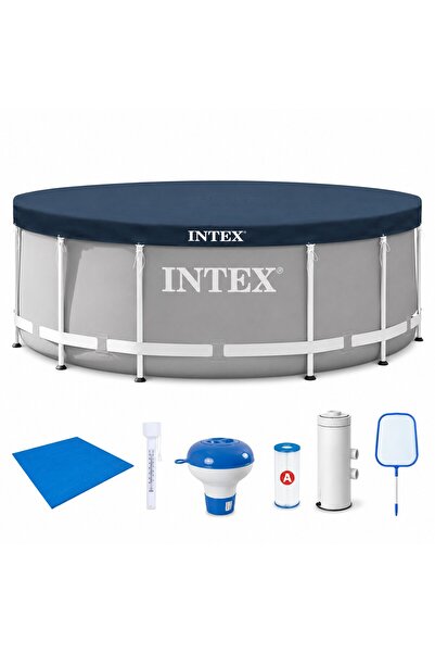 SERSIMO Piscină cu structură metalică Intex 26712NP Prism Frame, 366x76 cm, 6...