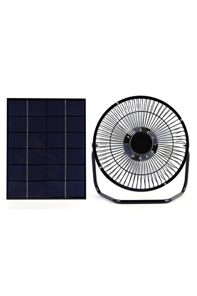 Choice as show 7W 6V Solar Panel with 8in USB Exhaust Fan Portable Pet Poultr...