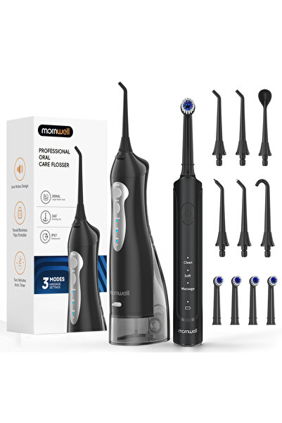 Choice Mornwell Set Portable Water Flosser Teethfor Teeth/Braces USB Oral Wat...